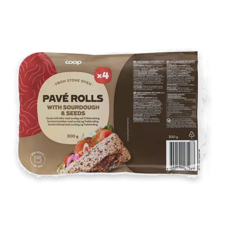 Pavé rolls Surdeg & fröblandning