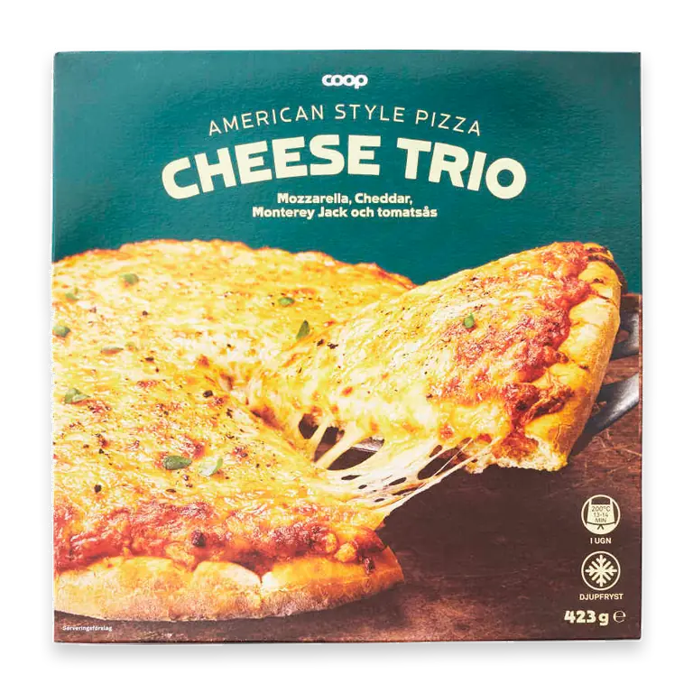 Pizza Cheese Trio American style