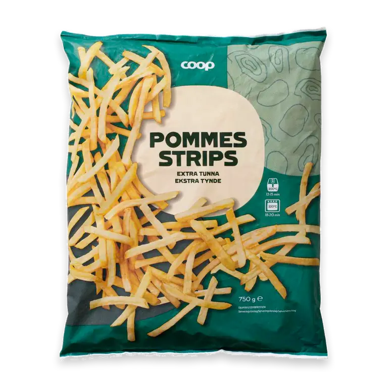 Pommes frites extra tunna