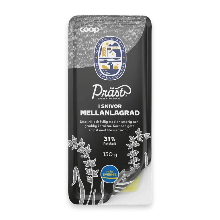 Präst® Mellanlagrad Skivad