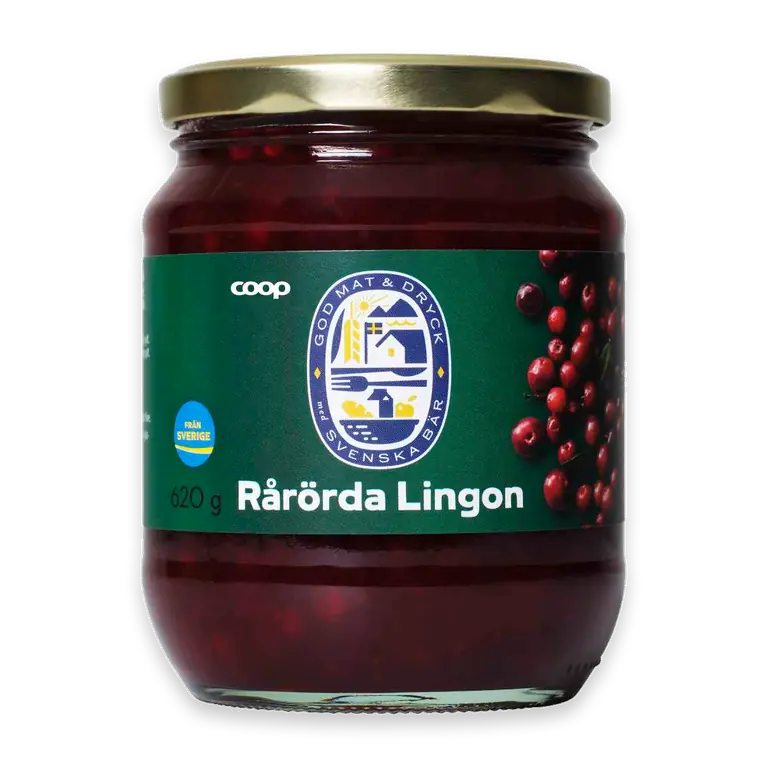 Rårörda lingon