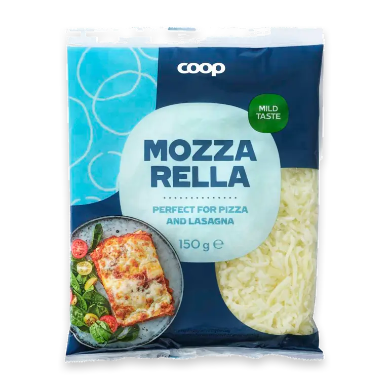Riven ost Mozzarella