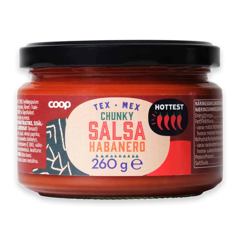 Salsa chunky habanero hetast