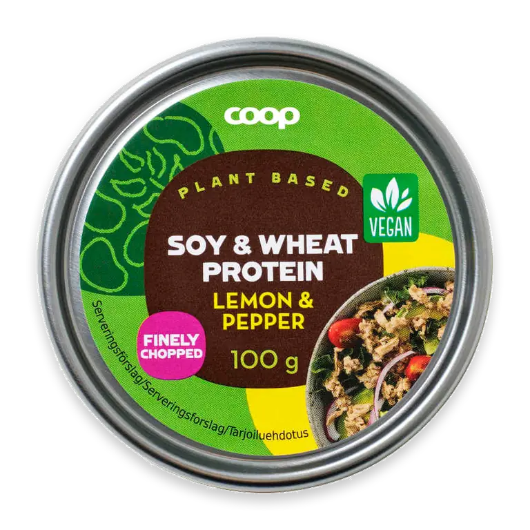 Soja- & veteprotein Citron & peppar
