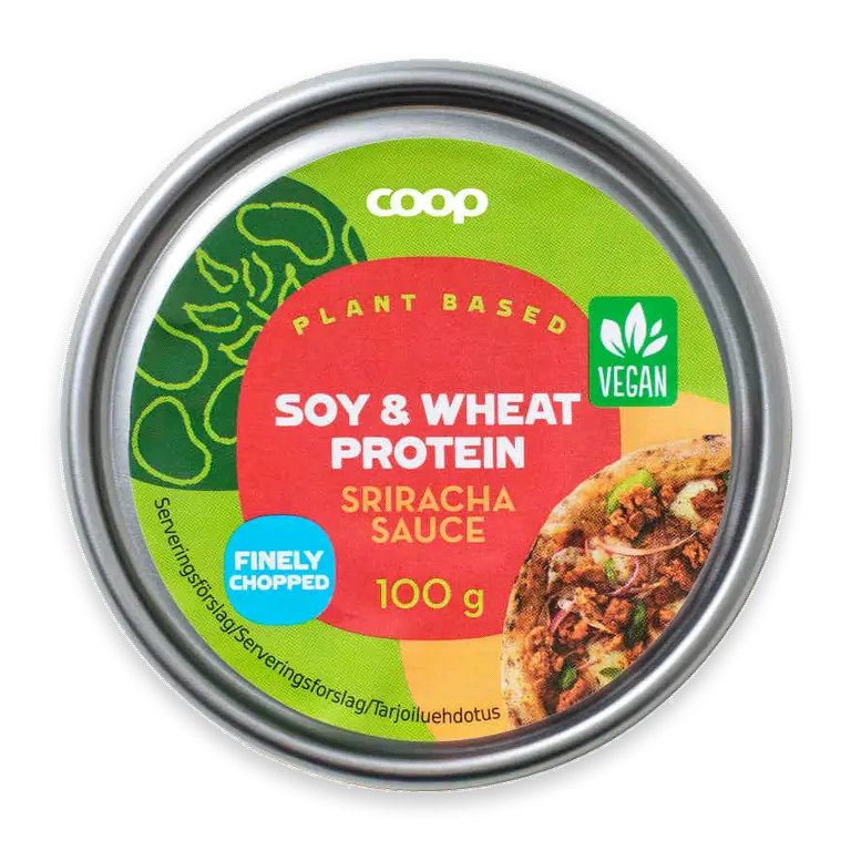 Soja- & veteprotein Sriracha