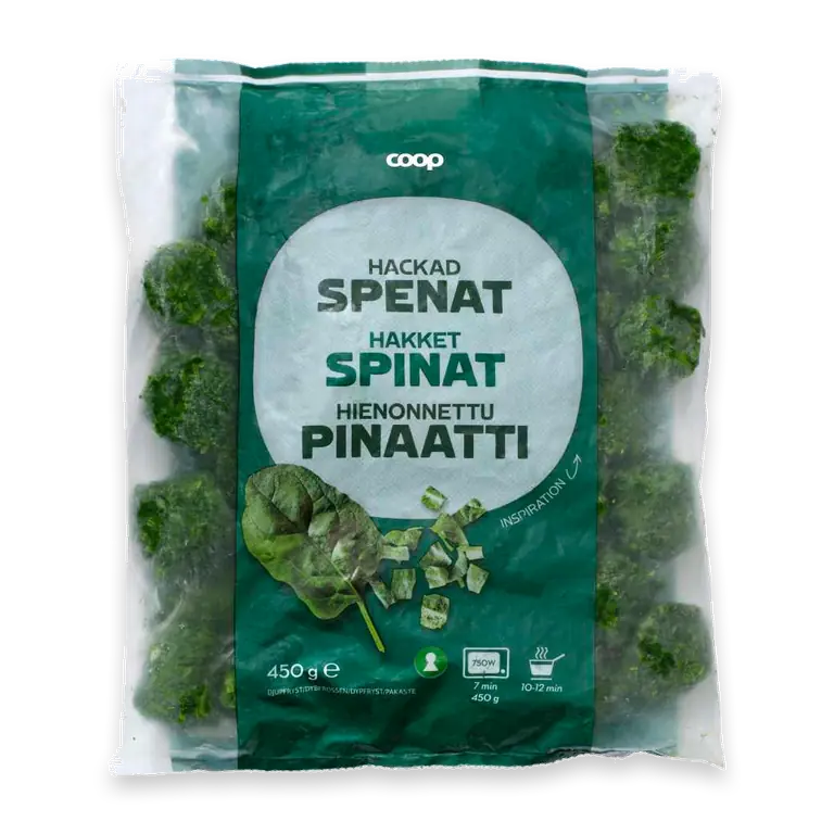 Spenat Hackad
