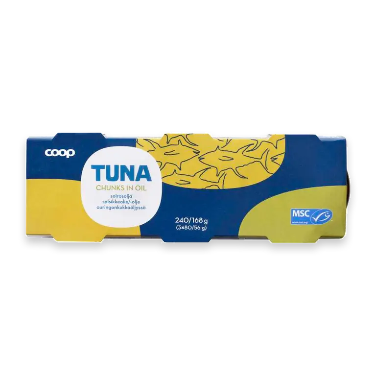 Tonfiskbitar i olja 3-pack