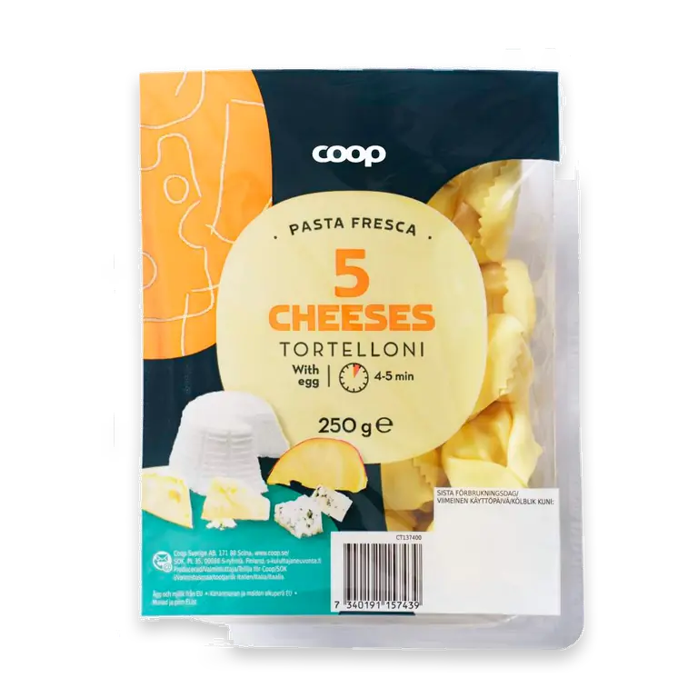 Tortelloni 5 ostar
