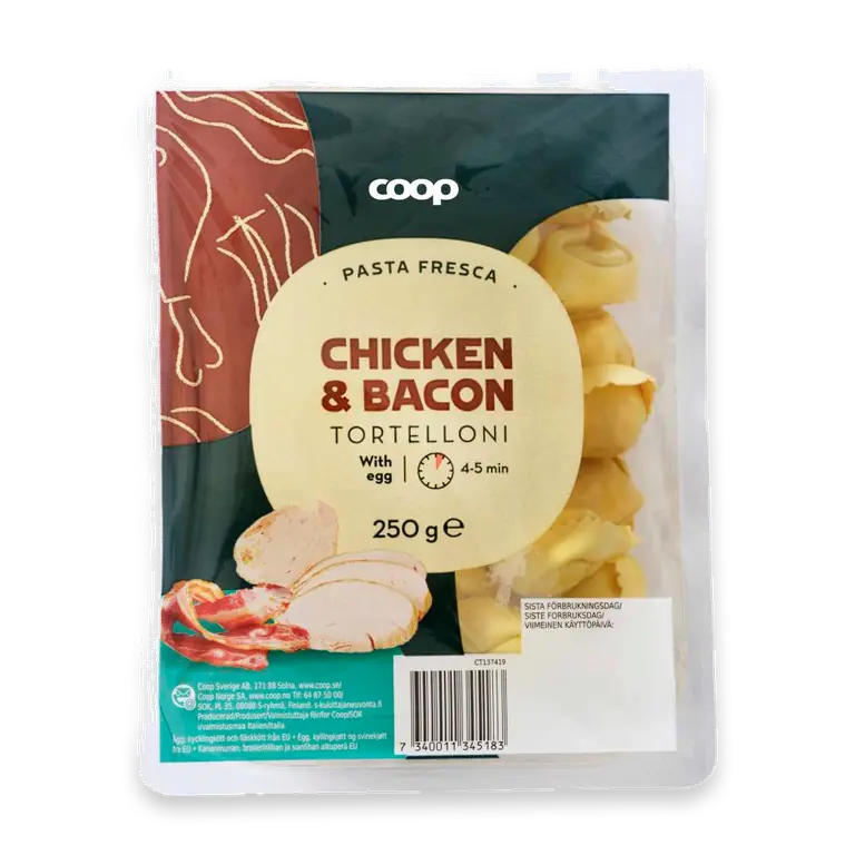 Tortelloni Chicken & bacon