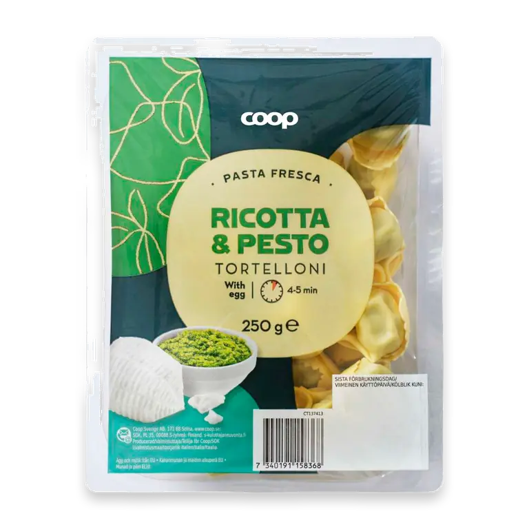 Tortelloni Ricotta & pesto