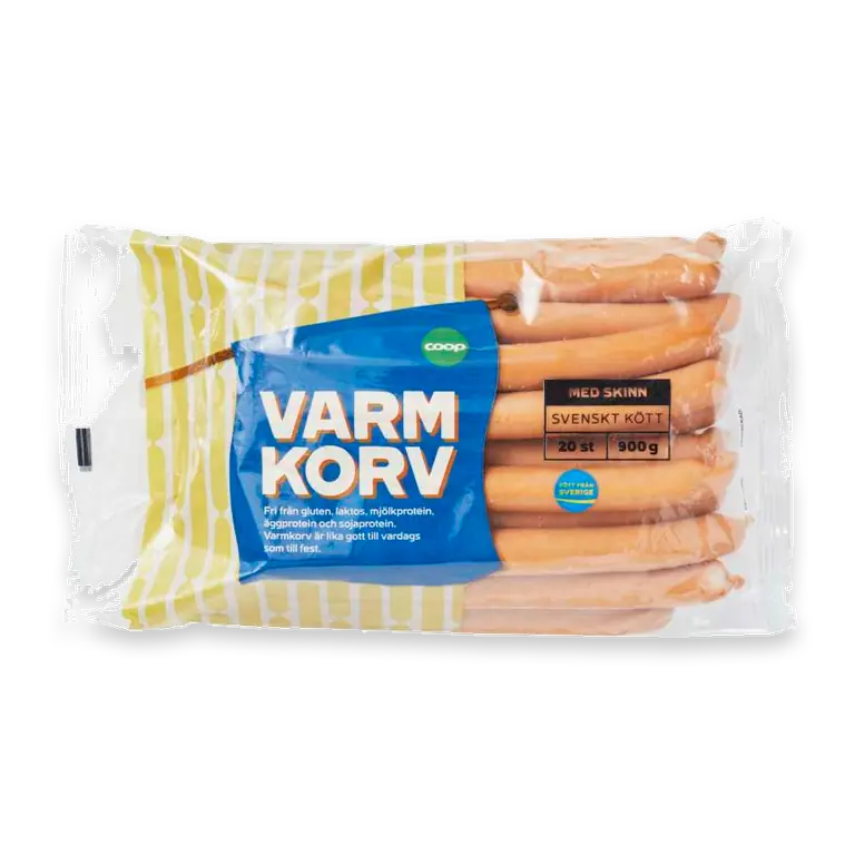 Varmkorv med skinn