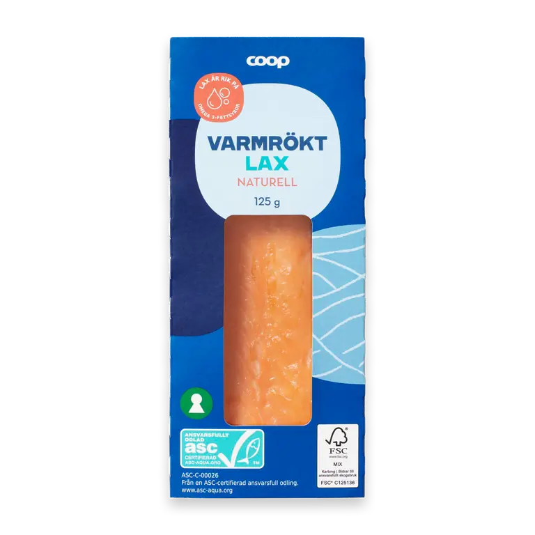 Varmrökt Lax Naturell
