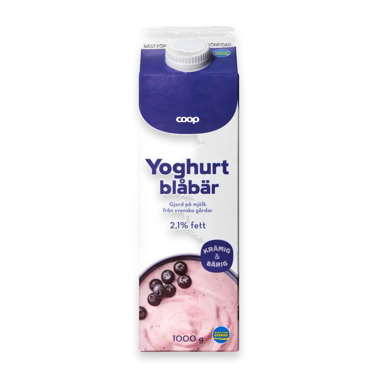 Yoghurt Blåbär 2,1%