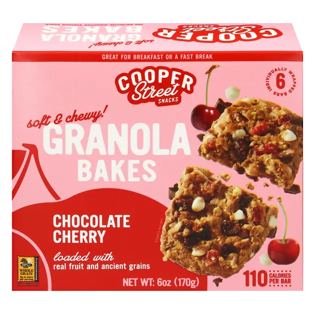 Chocolate Cherry Granola Cookie Bakes