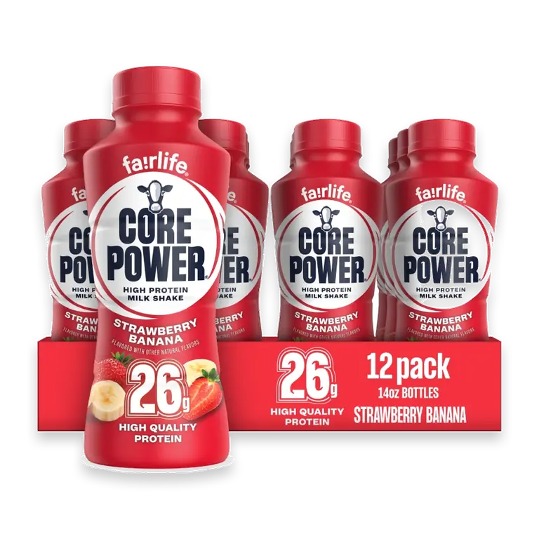 Strawberry Banana 26g Protein Shake Bottle