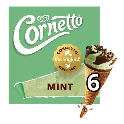 Mint Ice Cream Cones