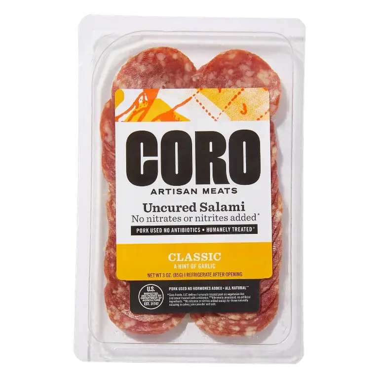 Coro Foods Uncured Classic Salami, 3oz