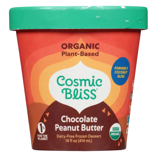 Cosmic Bliss Frozen Dessert, Organic, Dairy-Free, Chocolate Peanut Butter