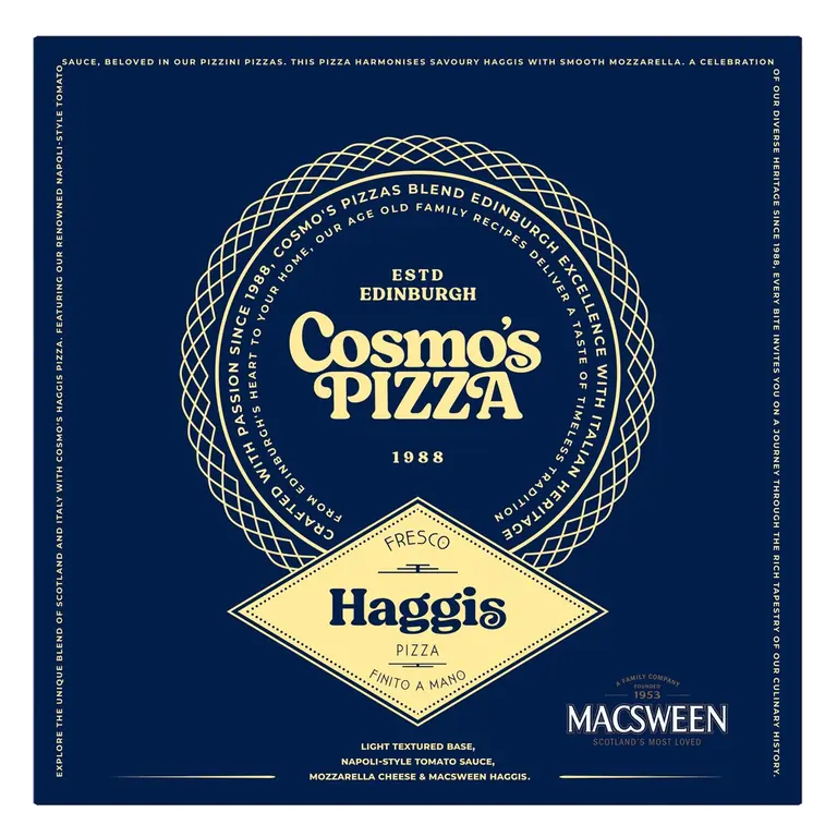 Cheese & Tomato Pizza With Haggis Topping
