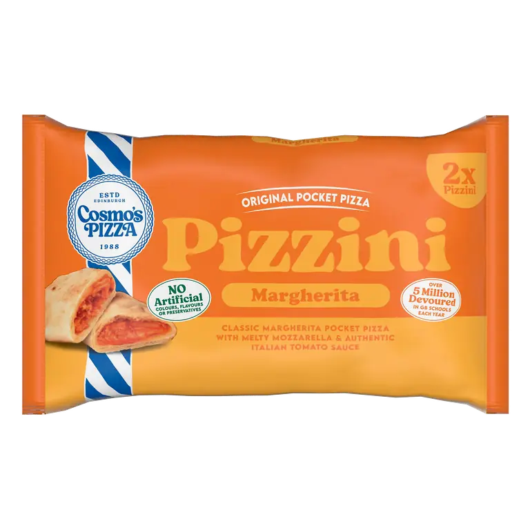 Cosmo's Pizza 2 Pizzini Margherita Original Pocket Pizza 270g