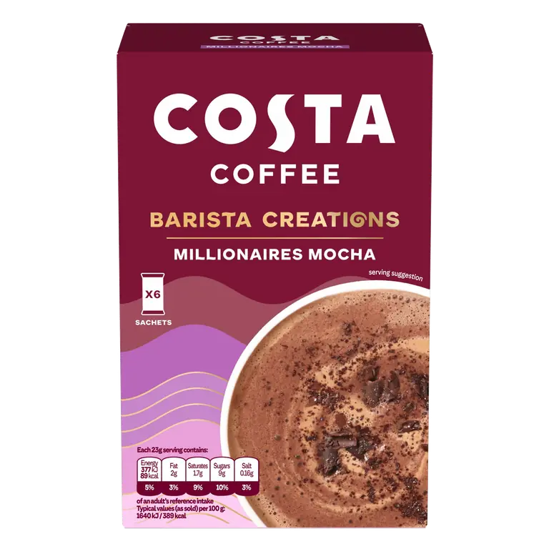 Costa Coffee Barista Creations Millionaires Mocha 138g (6 x 23g)