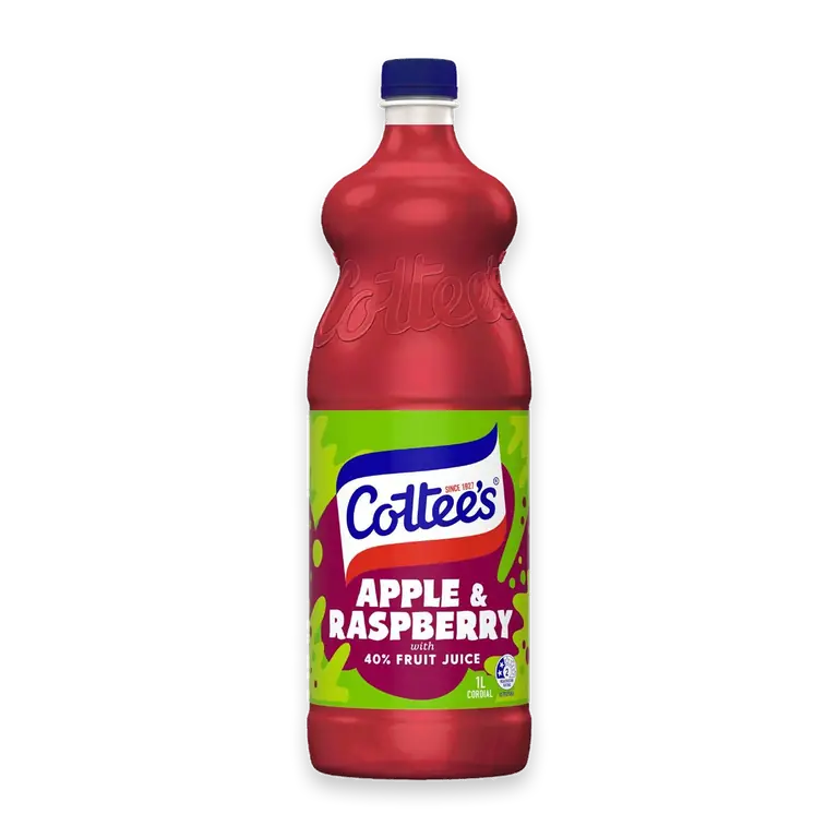 Apple & Raspberry Cordial With 40% Fruit Juice