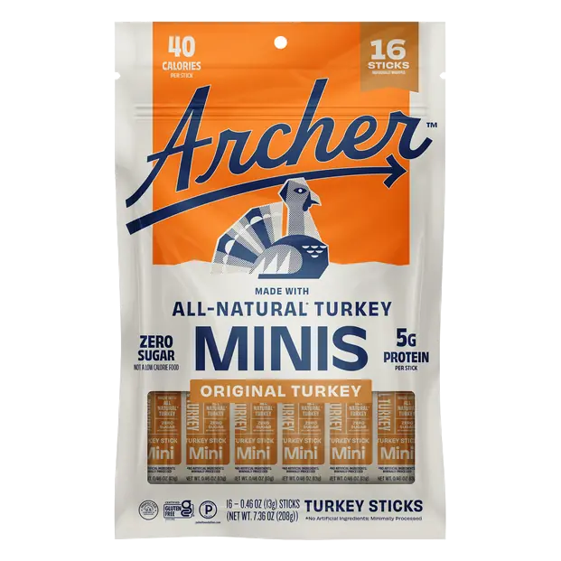 Zero Sugar Rosemary 4g Protein Mini Turkey Stick - 16 ct