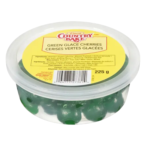Green Glaze Cherries 225 g