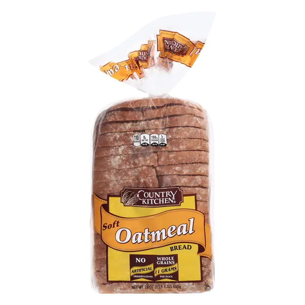 Soft Oatmeal Bread Sliced