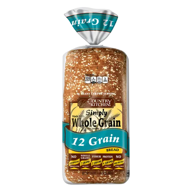 Whole Grain 12 Grain Bread Sliced