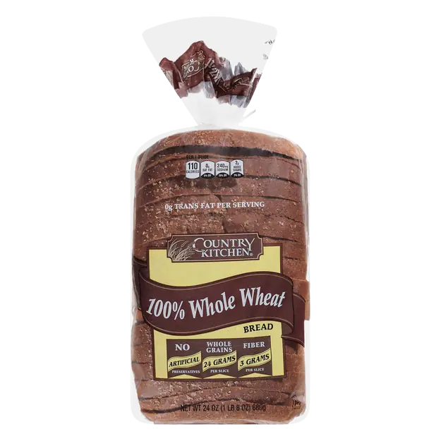 Whole Wheat Bread Sliced