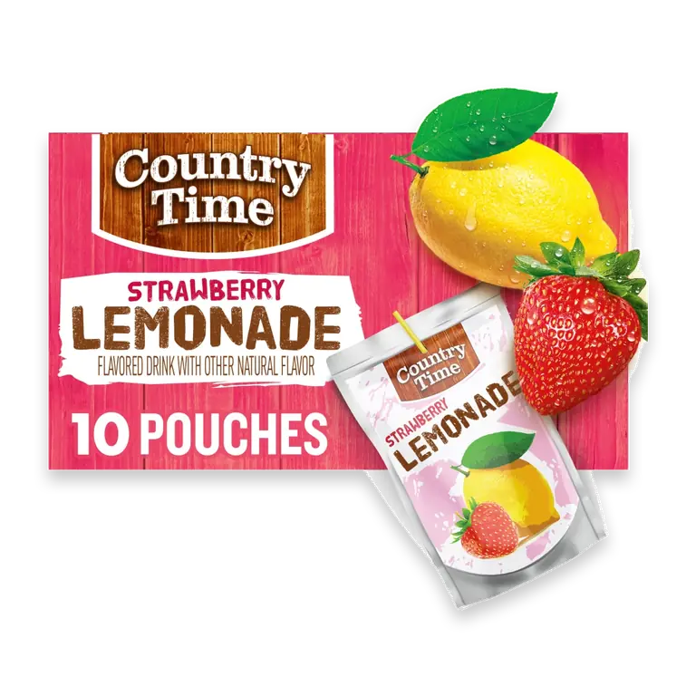 Strawberry Lemonade Flavored Drink Pouches