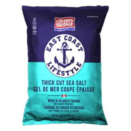 Potato Chips East Coast Lifestyle Thick Cut Sea Salt 142 g