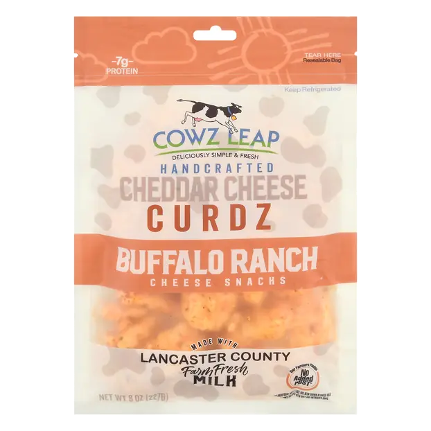 Cheddar Curdz Buffalo Ranch Cheese Snacks
