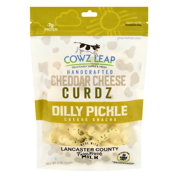 Cheddar Curdz Dilly Pickle Cheese Snacks