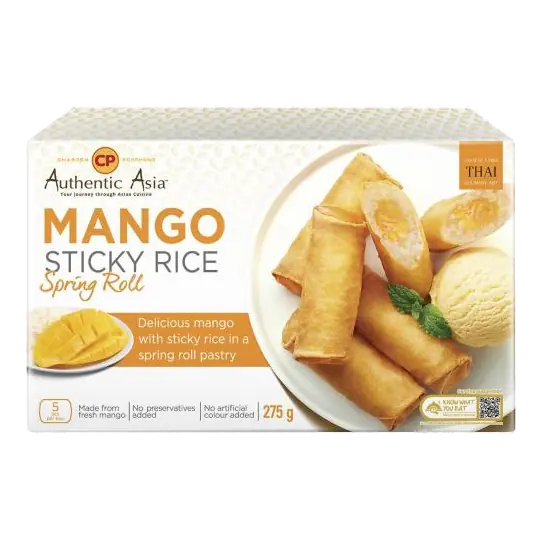 Mango Sticky Rice Spring Roll