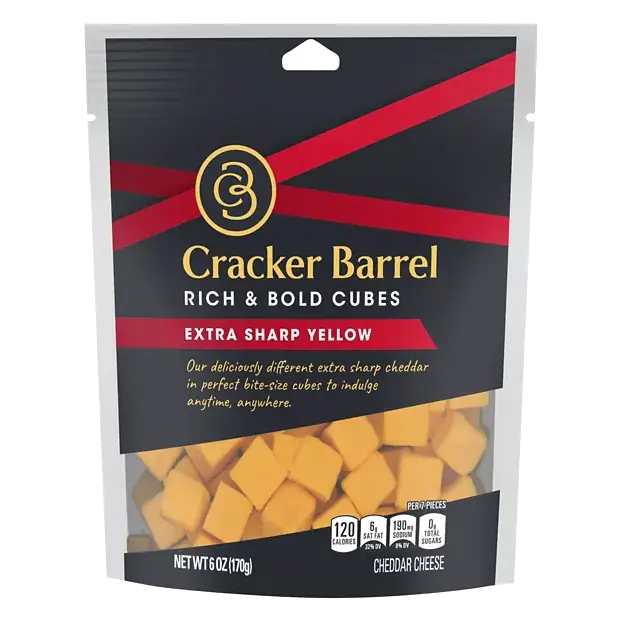 Cheddar Extra Sharp Yellow Cheese Cubes