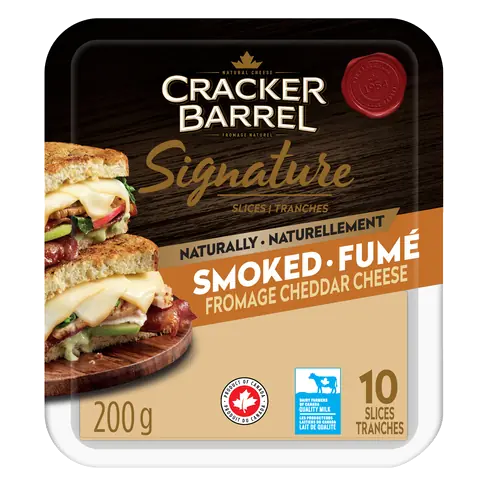 Signature Smoked Cheddar Cheese 10 Slices 200 g