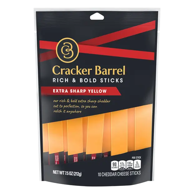 Extra Sharp Cheddar Cheese Sticks - 10 ct