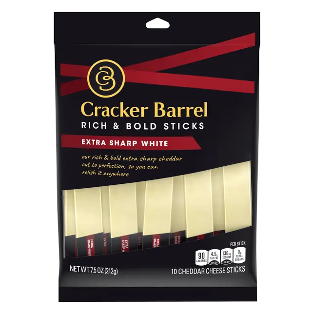 Extra Sharp White Cheddar Cheese Sticks - 10 ct