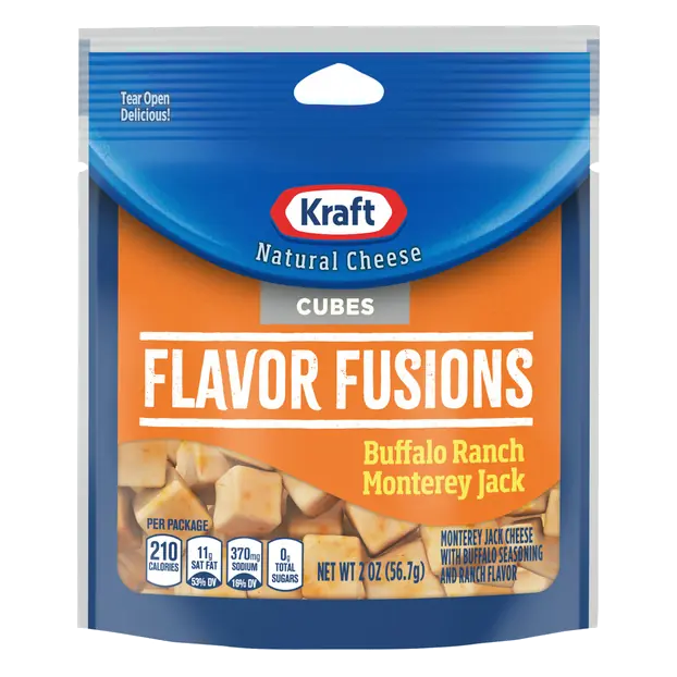 Kraft Natural Cheese Buffalo Ranch Monterey Jack Cubes