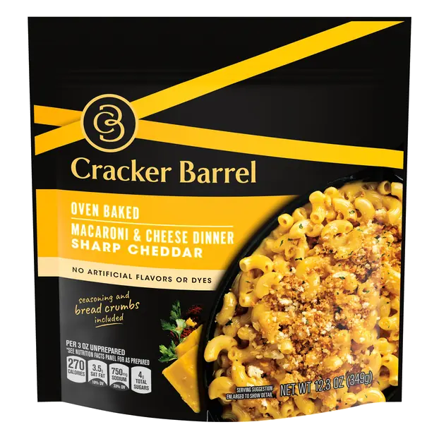 Oven Baked Sharp Cheddar Macaroni & Cheese Dinner