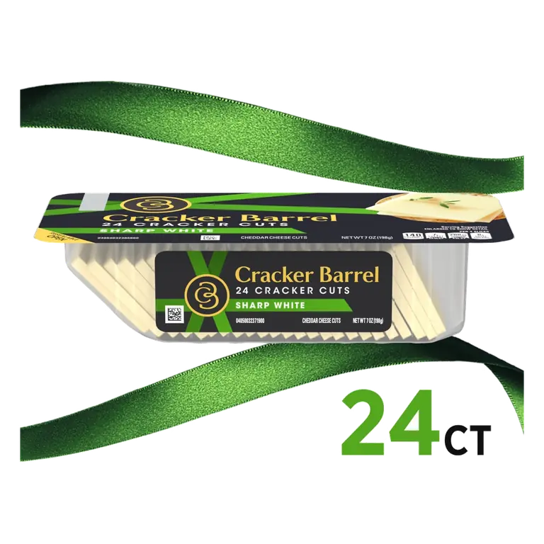 Sharp White Cheddar Cheese Cuts