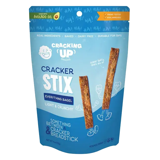 Light & Crunchy Everything Bagel Cracker Sticks Made with Avocado Oil