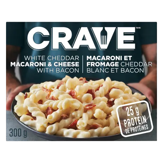 Frozen Meal White Cheddar Macaroni & Cheese With Bacon 300 g