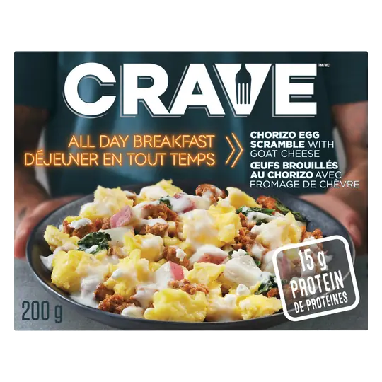 Frozen Breakfast Chorizo Egg Scramble With Goat Cheese 200 g