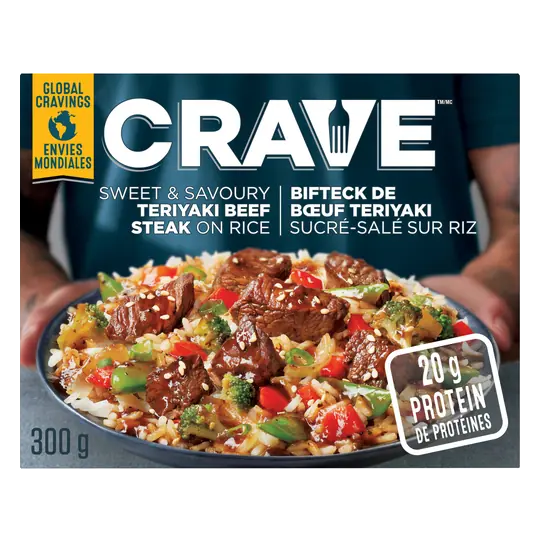 Frozen Sweet & Savoury Teriyaki Beef Steak On Rice 300 g