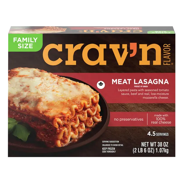 Crav'n Flavor Meat Lasagna Family Size 38 oz