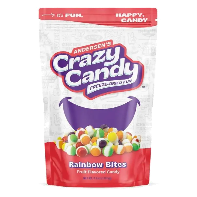 Crazy Candy Freeze Dried Candy - Rainbow Bites - 3.9oz