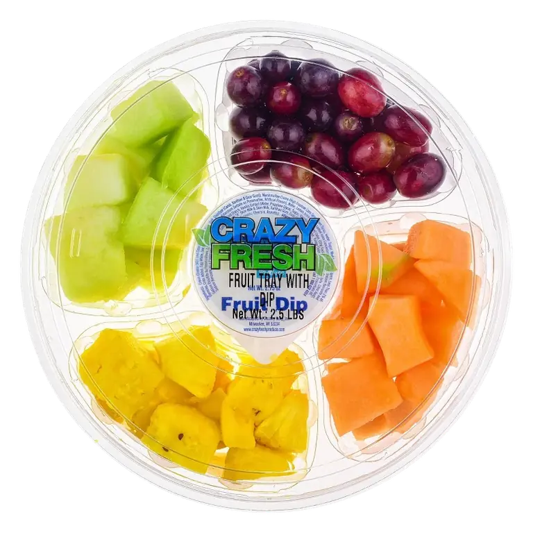 Crazy Fresh Cut Fruit Tray with Dip, 2.5lb